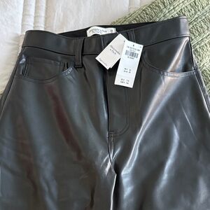 New with Tags Black Faux Leather Pants